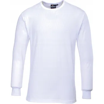 Tričko s dlouhým rukávem PORTWEST Bílé 2XL XXL