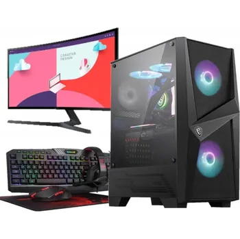 Stolní počítač Herní Počítačová Sestava Ryzen RTX 4060, 32 GB RAM, 1 TB SSD, WiFi