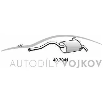 Zadní díl výfuku Zadní díl výfuku Renault Espace III 1997 - 2002 2.0 - F3R