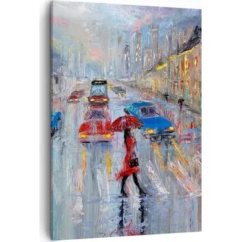 Obraz Obraz na plátně do obývacího pokoje ložnice 50x70 město obrazy na zeď canvas