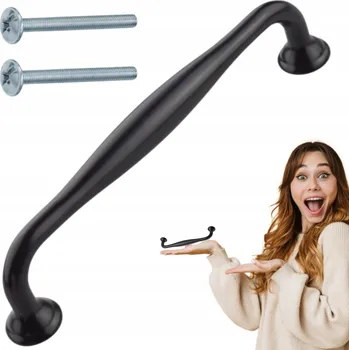 Nábytkové kování Nábytková úchytka klasická černá BL - černá 14,5 x 1,8 x 3,4 cm