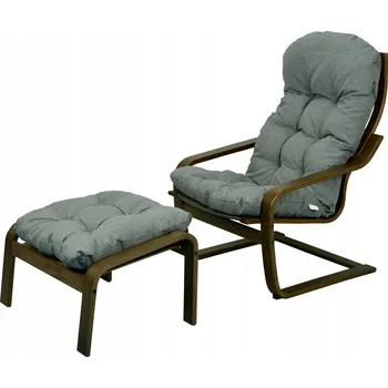 Polštář POLŠTÁŘ NA KŘESLO PODNOŽKA IKEA POÄNG KOMPLET