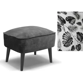 Taburet Casarredo Čalouněný taburet CHIETI Malta černá