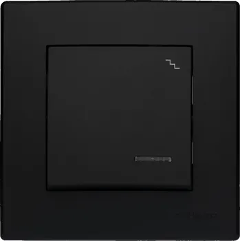 vypínač Schodišťový vypínač pod omítku Polmark černý ŁP-3LS.CZ