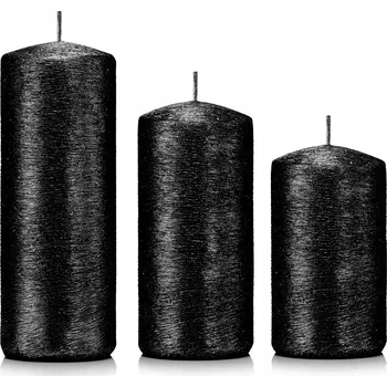 Svíčka Dekorativní parafinová svíčka bez vůně Drobo 3 ks