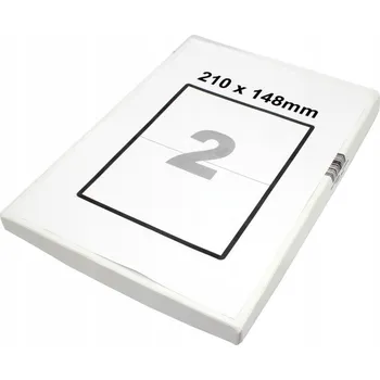 Samolepící etiketa Samolepicí štítky 210x148 mm 100 listů A4 matné