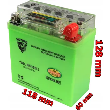 Motobaterie GELOVÝ AKUMULÁTOR YB5L-BS 12V 5Ah GEL