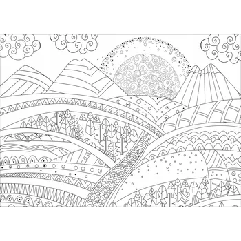 omalovánky Omalovánka na zeď Antistresová pro dospělé i děti XXL