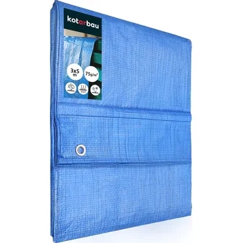 Krycí plachta Plachta ochranná pevná silná univerzální modrá 75 g/m2 3x5 m - 3x5 m \ 75g/1m²