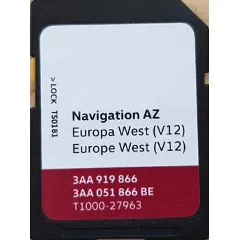 Zabezpečení domácnosti Mapa pro navigaci Volkswagen SD karta Evropa