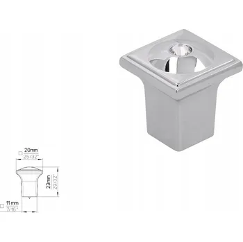 Nábytkové kování Nábytková úchytka SIRO 2040-20ZN1J3 chrom lesklý/SWAROVSKI
