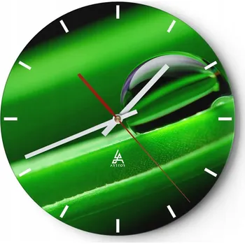 Hodiny Nástěnné hodiny do kuchyně 30x30 Abstrakce Skleněné hodiny do obýváku Tiché