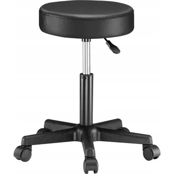 Barová židle Barová Židle Casaria , černá, 61 cm, umělá kůže