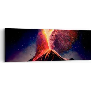 Obraz Obraz na plátně do obýváku ložnice 90x30 sopka foto obrazy na zeď