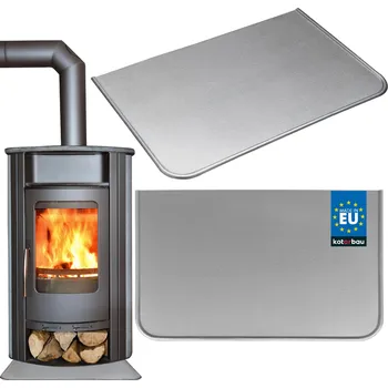 Plech 480x310 mm pod ohništěm sporáku ochranná šedá - 480x310 mm