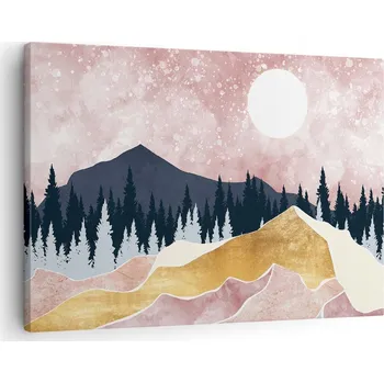 Obraz Obraz na plátně do obýváku ložnice 70x50 grafika foto obrazy na zeď