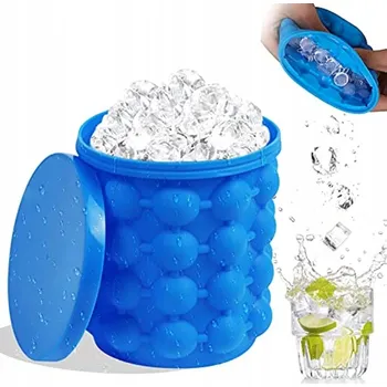 Tvořítko na led Nádoba na led s kbelíkem 2v1, silikonová forma na led