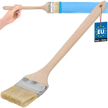 Malířský štětec Plochý zahnutý kartáč malý úzký pro radiátory 76 mm - 76 mm