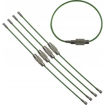 PŘÍVĚSEK NA KLÍČE ZELENÝ - 100 mm 5 KUSŮ