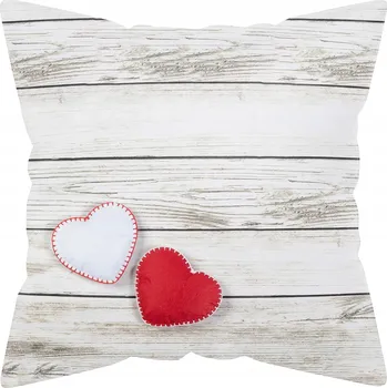 Polštář DEKORATIVNÍ POVLAK NA POLŠTÁŘ VALENTÝN ŽENY 40x40 JASIEK POLŠTÁŘ DÁREK