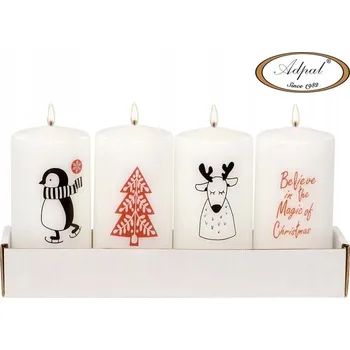 Svíčka Dekorativní svíčka Adpal 4 ks