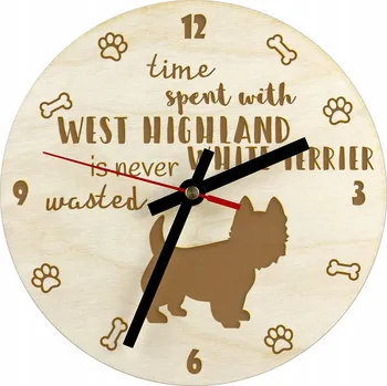 Hodiny Nástěnné hodiny Art-Dog béžové 20 cm