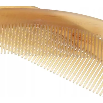 Péče o vousy Přírodní jantarový hřeben z buvolího rohu na vlasy