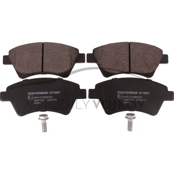 Brzdová destička Sada předních brzdových destiček kotoučová brzda DENCKERMANN Renault Scenic II 2003 - 2009