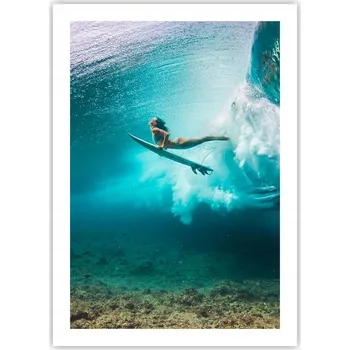 Obraz Plakát bez rámu do obývacího pokoje ložnice 50x70 surfování moderní módní obraz