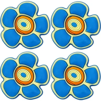 Nábytkové kování 4x KNOFLÍK NA NÁBYTEK KVĚT ÚCHYTKA PRO DĚTSKÝ NÁBYTEK OZDOBNÝ KNOFLÍK