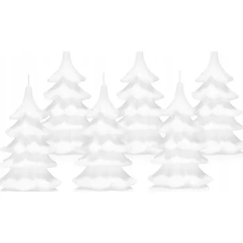 Svíčka Dekorativní parafinová svíčka bez vůně Drobo 6 ks