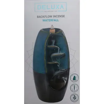 Aroma lampa Aromalampa s vodopádem kouře Deluxa 30 kuželů tyčinky modrá