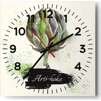 Hodiny Nástěnné hodiny do obýváku 40x40 Karczoch Bezhluké hodiny na skle Tiché