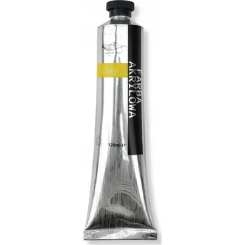 Vodová barva ŽLUTÁ AKRYLOVÁ BARVA 120 ml UMĚLECKÁ V TUBĚ AKRYLOVÁ BARVA VELKÁ