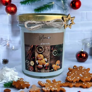 Svíčka Sójová vonná svíčka STARÝ PERNÍK TO JE TAKÉ KOLÁČ Monive 2 ks