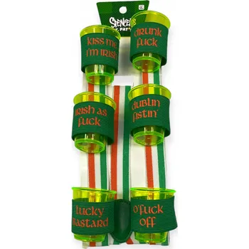 Sklenice Sklenice na vodku Spencer's, bezbarvé, zelené, 59 ml, 6 ks