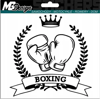 Samolepicí dekorace na vozidlo SAMOLEPKA HOBBY SPORT BOX BOXING 12x12 cm