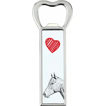 Otvírák Holštýnský kůň, otvírák na láhve Holsteiner s koněm a s Vaší fotografií