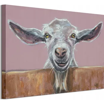 Obraz Koza za plotem - Obraz na plátně 40x50 cm