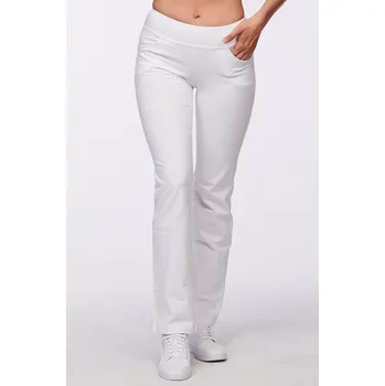 Dámské kalhoty Dámské prodloužené bílé kalhoty velikost: L, délka: "36"