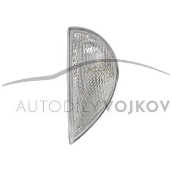 Směrový světlomet Levý blikač přední bílý (-11/00) Fiat Seicento