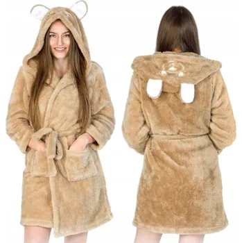 Dámský župan Onesies dámský župan před kolena s kapucí, velikost M
