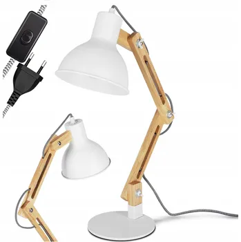 Lampička Noční Lampa na Stůl LED E27 do Ložnice Nastavitelná