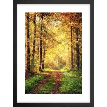 Obraz Obraz plakát v černém rámu do obýváku 30x40 krajina plakáty na zeď