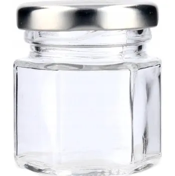Zavařovací sklenice SKLENĚNÁ ZAVAŘOVACÍ SKLENICE ZAVAŘOVACÍ SKLENIČKA 30 ml NA KOŘENÍ A POTRAVINY MED PEPŘ SŮL DŽEM