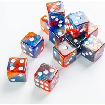 Příslušenství k deskovým hrám Gamegenic: Sada kostek Galaxy Series - D6 (16 mm) - Mars
