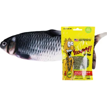 Hračka pro kočku Sada pro kočky Yeowww Bio šanta kočičí 28g + Kapr ZDARMA