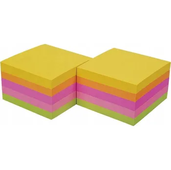 Blok Samolepící poznámky, samolepicí notes 75x75 PULLMAN neon 450 karet