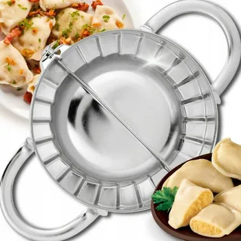 Levný&Výhodný Lis na těsto a vykrajovátko na pirohy – kovový, robustní