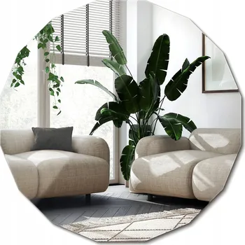 Zrcadlo Zrcadlo Závěsné zkosené ve stylu polygonu do předsíně a koupelny 80 cm